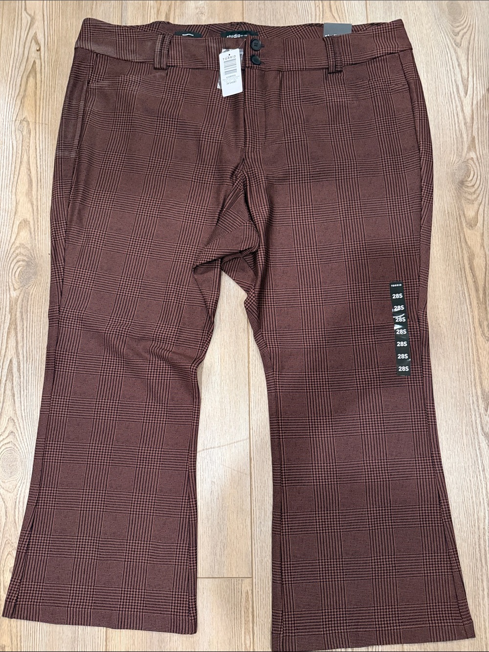 torrid Rust and Black Patterned Wide-Leg Pants